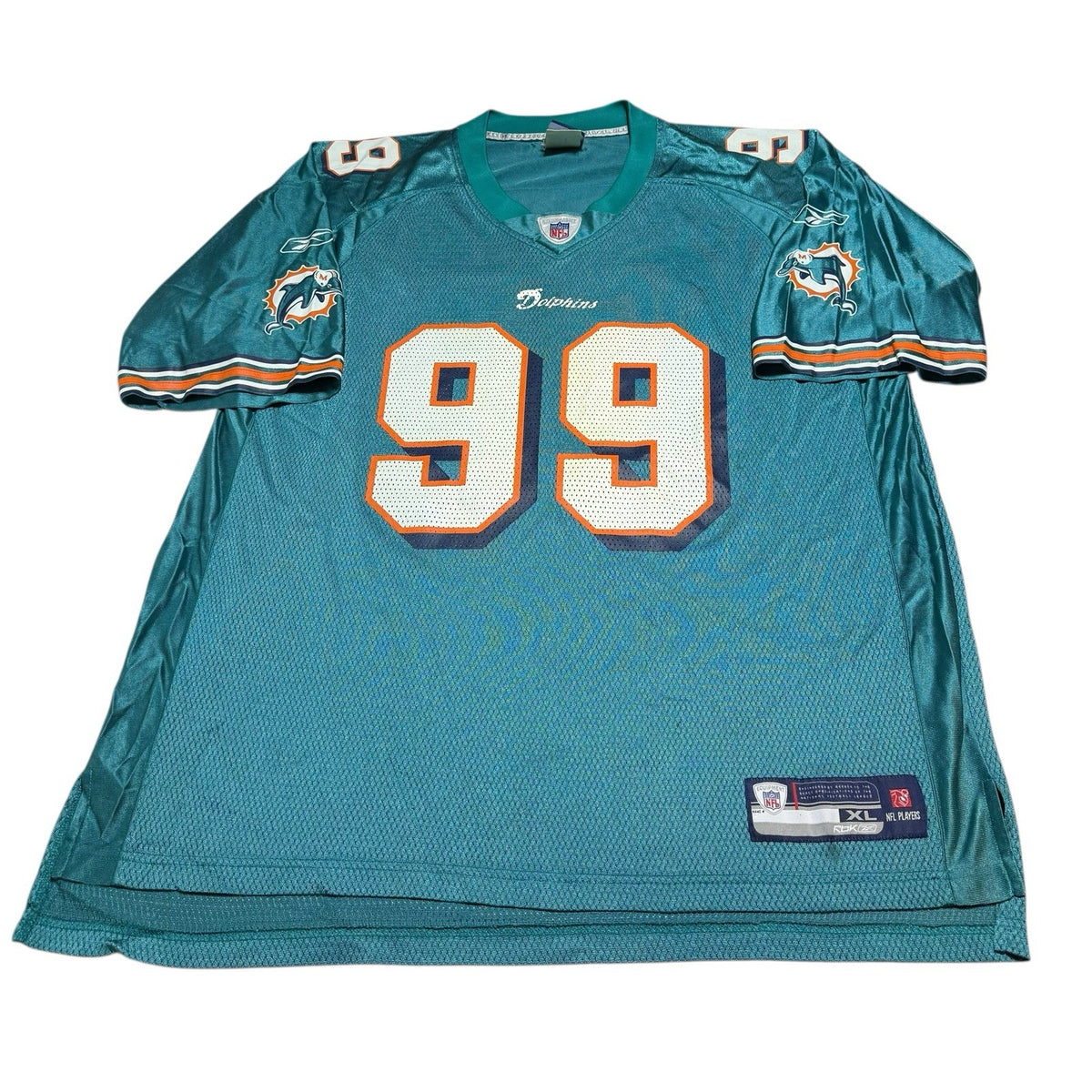 Reebok NFL Players Miami Dolphins Jason Taylor Jersey Shirt Size XL