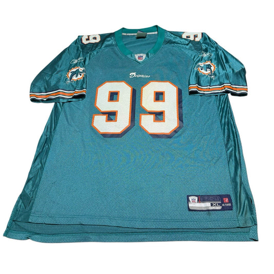 Reebok NFL Players Miami Dolphins Jason Taylor Jersey Shirt Size XL