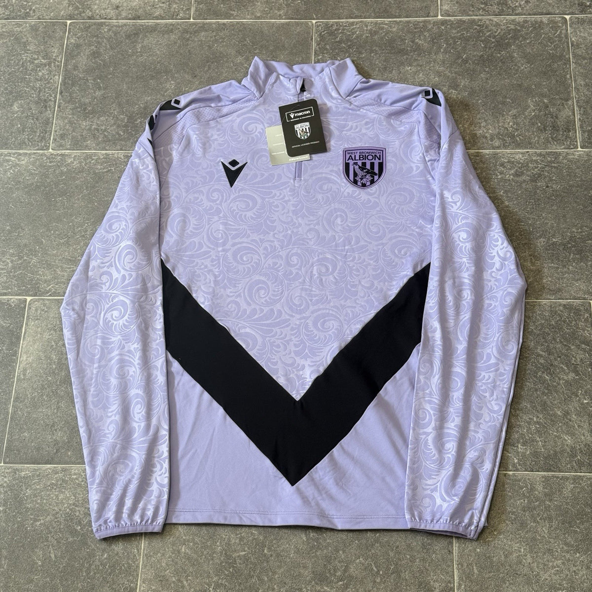 West Bromwich Albion 2024/2025 1/4 Zip Player Issue Training Jersey Medium New