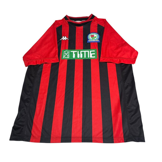 BLACKBURN ROVERS 2001 2002 AWAY FOOTBALL SHIRT VINTAGE KAPPA JERSEY SIZE XL