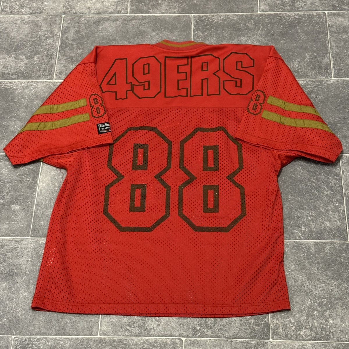 Vintage NFL San Francisco 49ers Football Jersey Shirt Number #88 CAMPRI XL ADULT