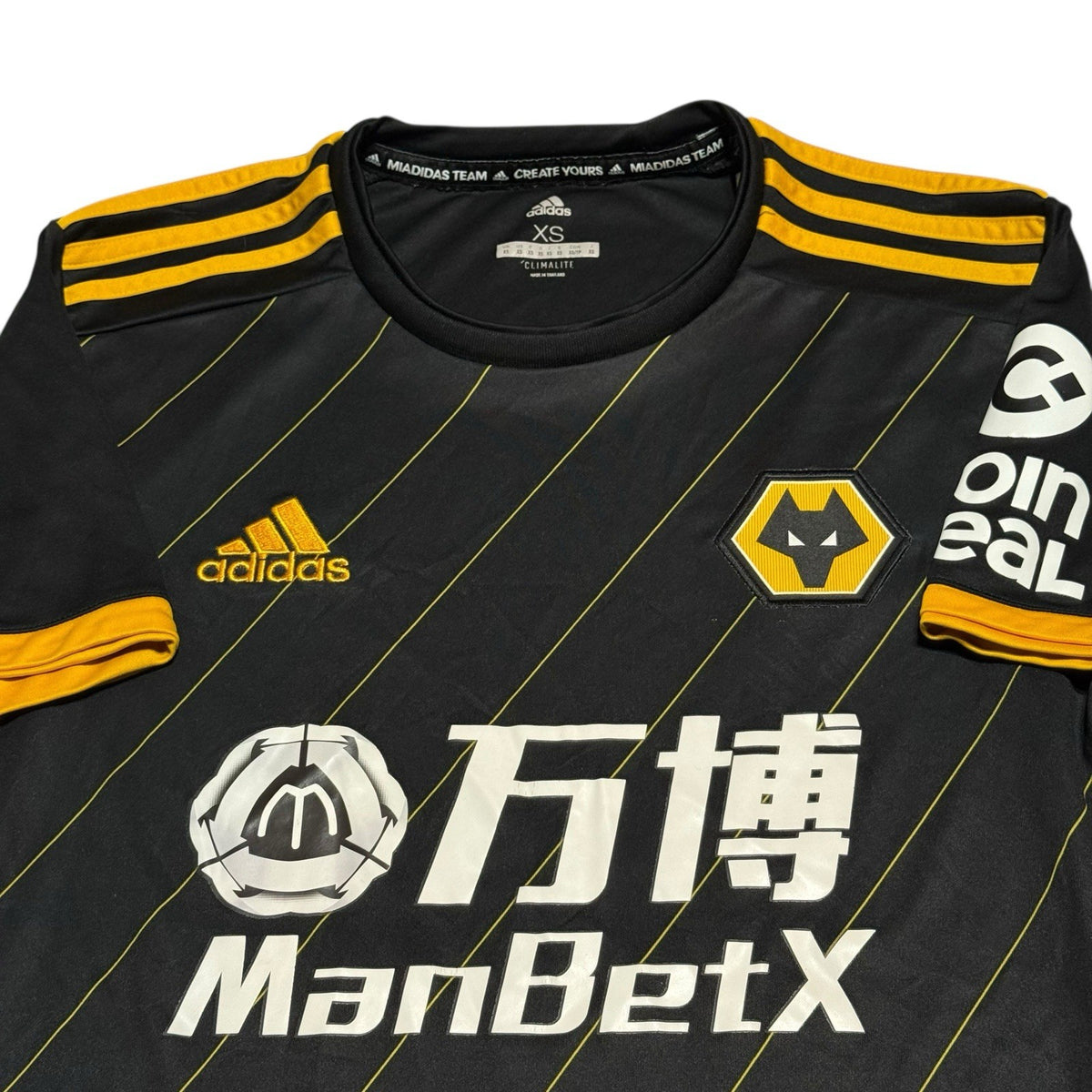 Original Wolves Away Shirt 2019/20 Men’s XS Adidas