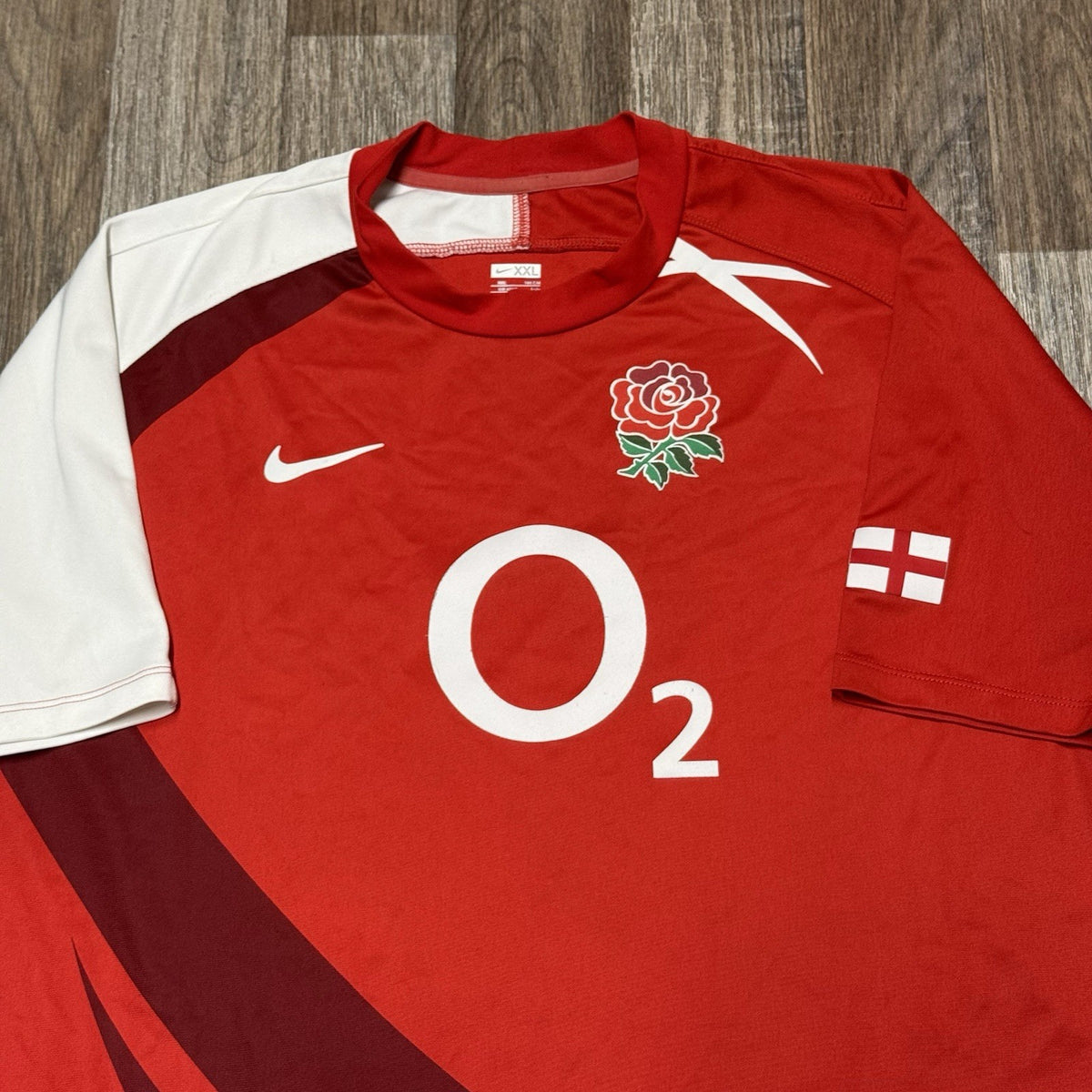Nike England Rugby O2 T-shirt Size XXL Mens 2XL