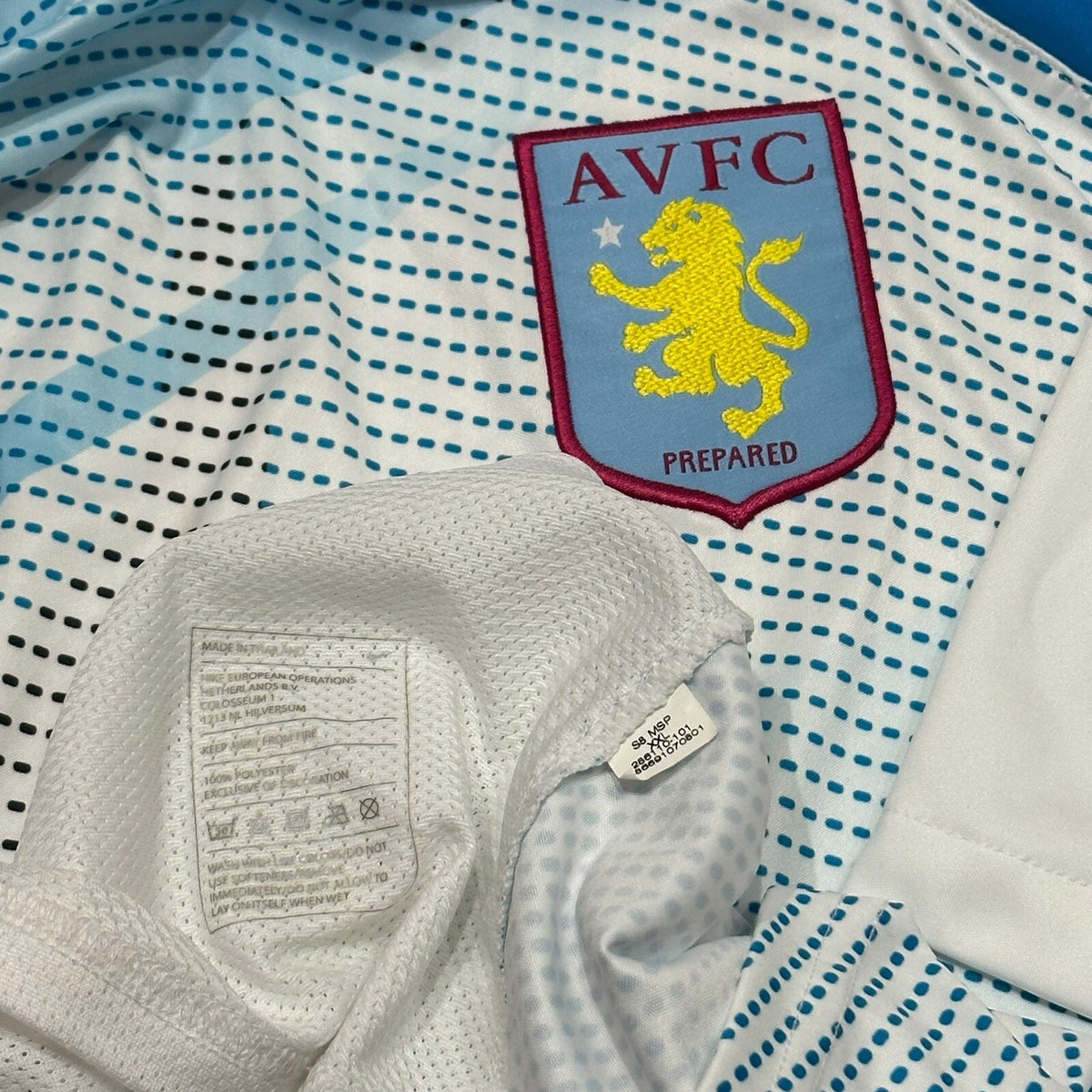 ASTON VILLA 2008/2009 TRAINING FOOTBALL SHIRT SOCCER JERSEY NIKE TOTAL 90 XXL