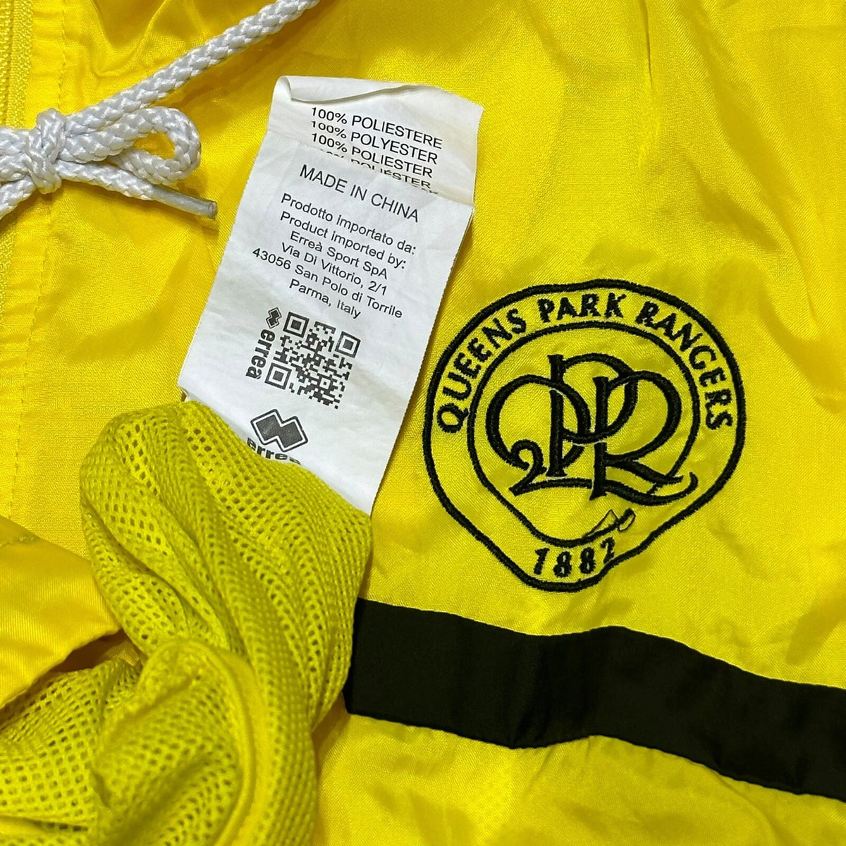 QPR Errea Full Zip Waterproof Training Jacket, XXS
