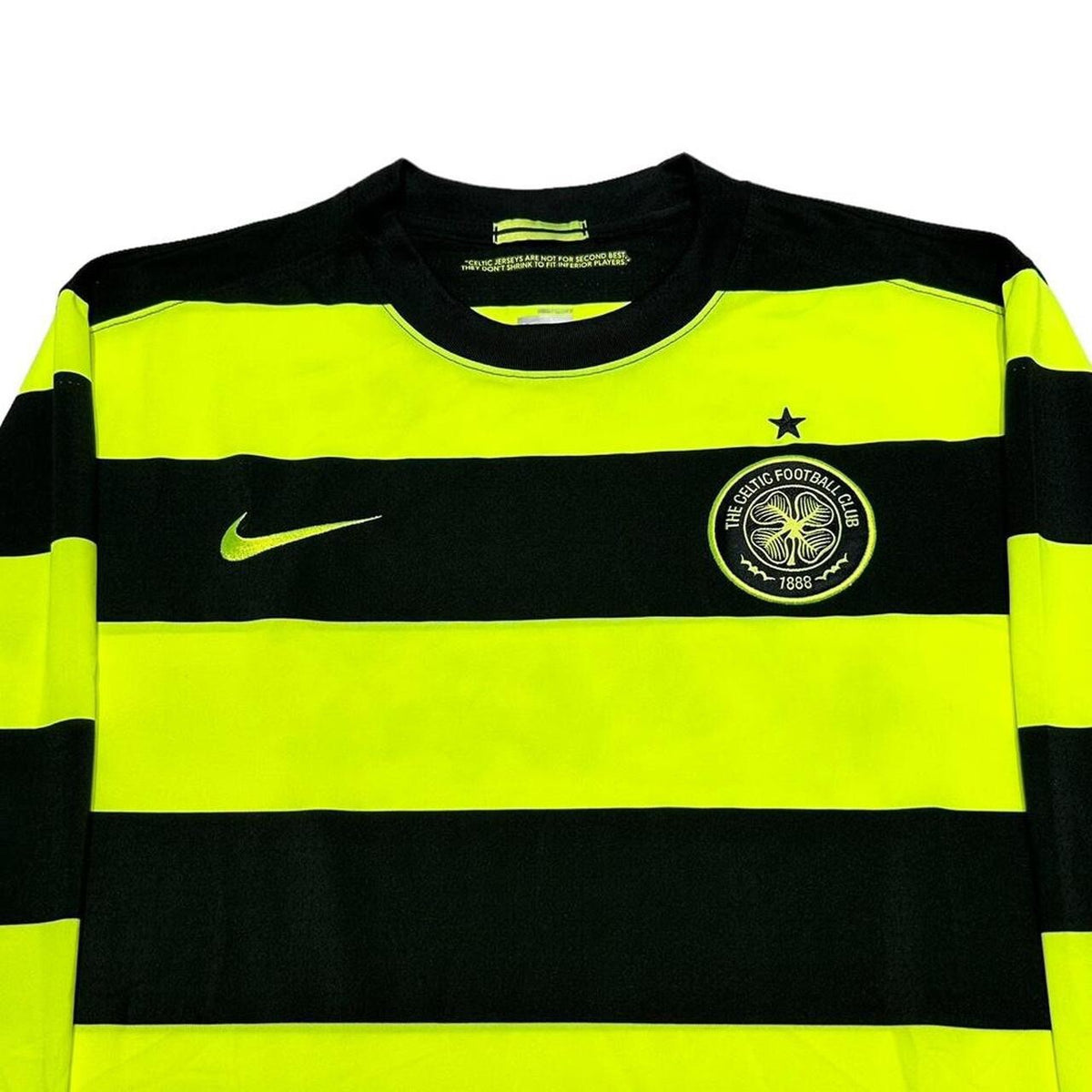 CELTIC PLAYER ISSUE AWAY FOOTBALL LONG SLEEVE NIKE SHIRT JERSEY SZ XL