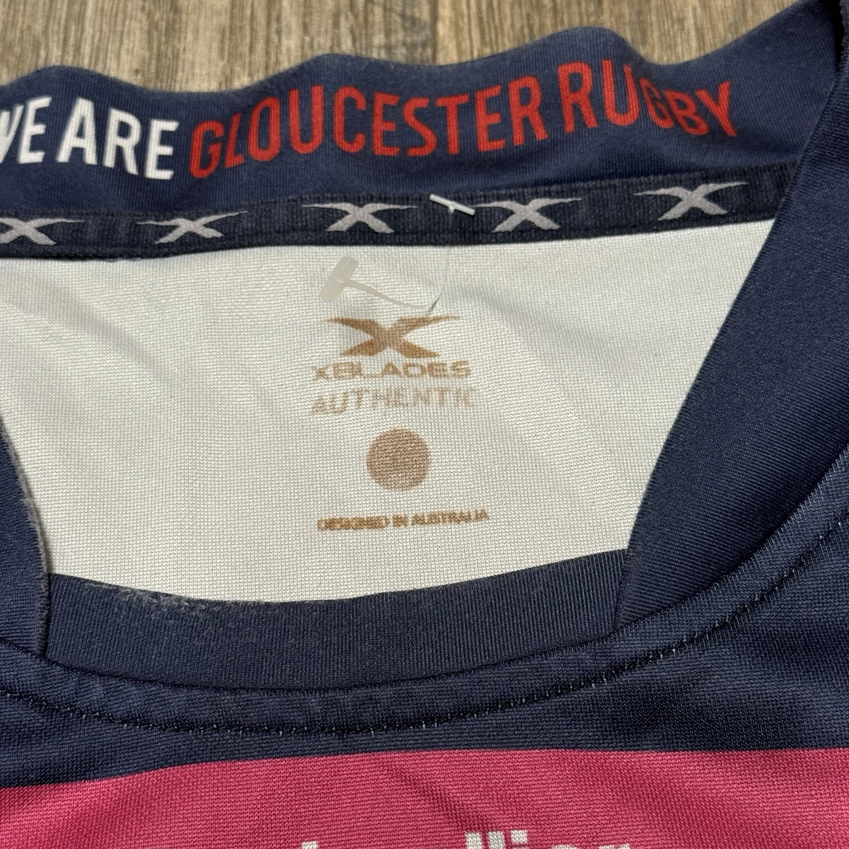 Gloucester Rugby Shirt Jersey 2XL Adults 2018/19 XBLADES Mens XXL