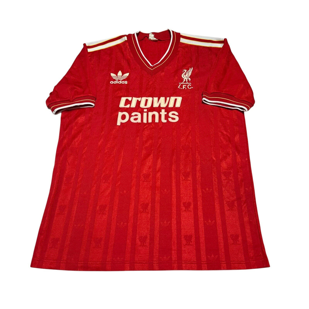 LIVERPOOL 1985-1986-1987 HOME FOOTBALL SHIRT JERSEY ADIDAS SIZE M ORIGINAL