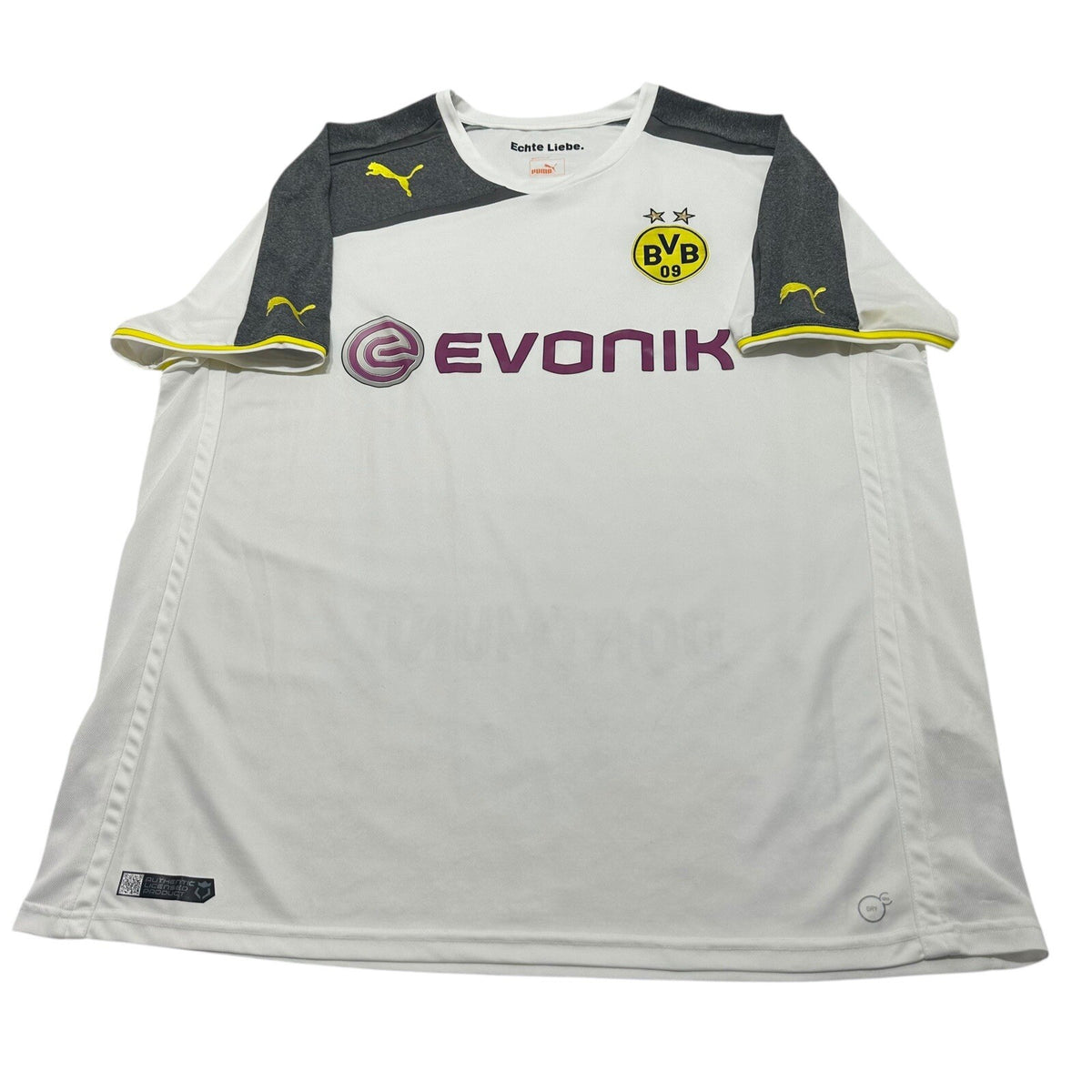 Borussia Dortmund Football Shirt AWAY Puma Short Sleeve Jersey Men’s Size XXXL