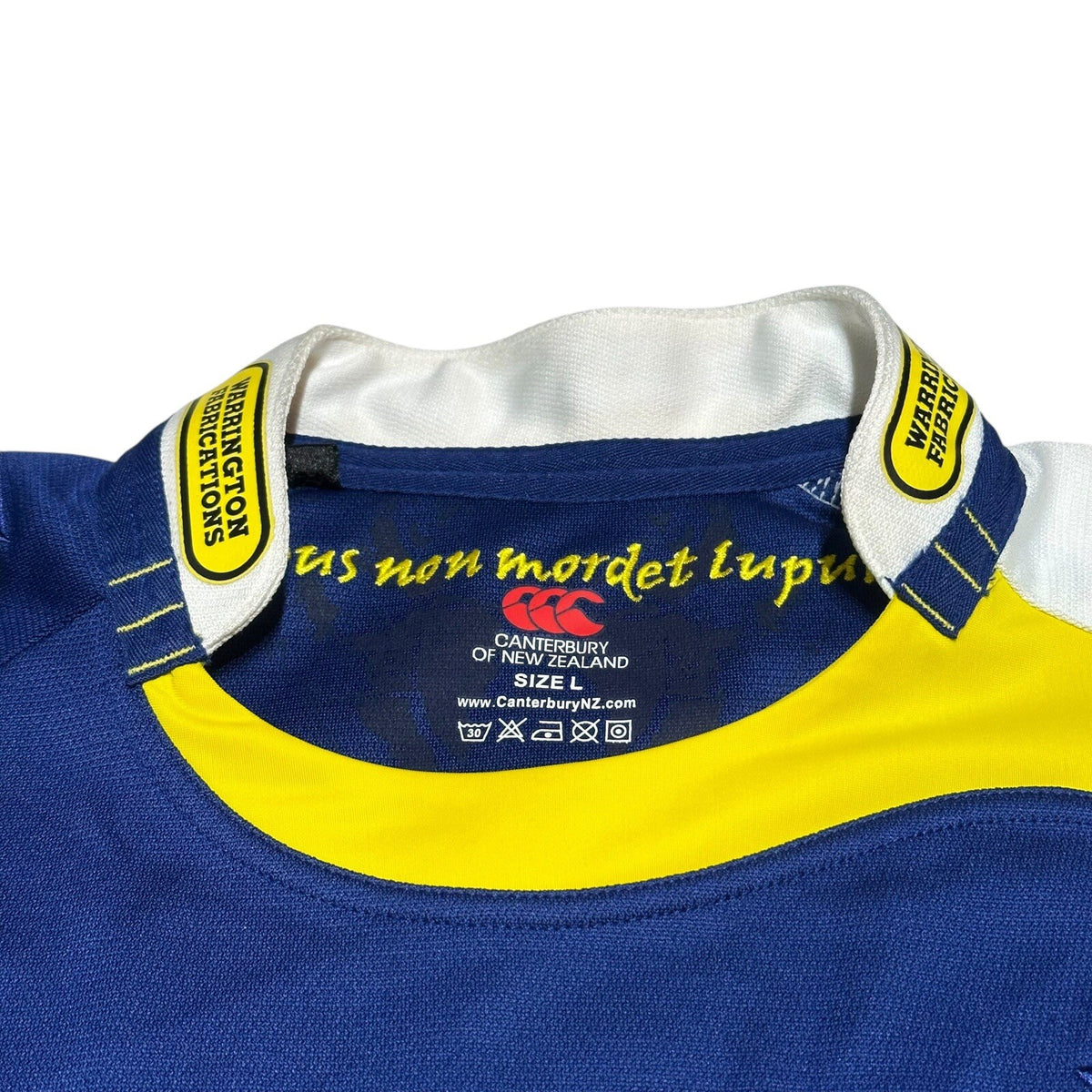 Warrington Wolves Signed Rugby League Jersey Canterbury 24 “Mitchell” Size L