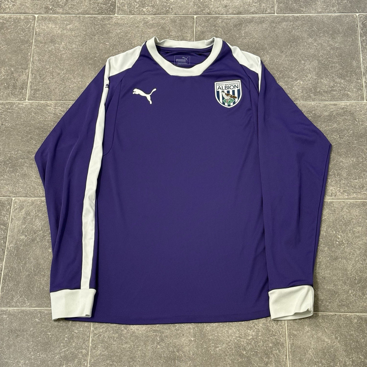 West Bromwich Albion Football Shirt Longsleeve Training Jersey Puma Large