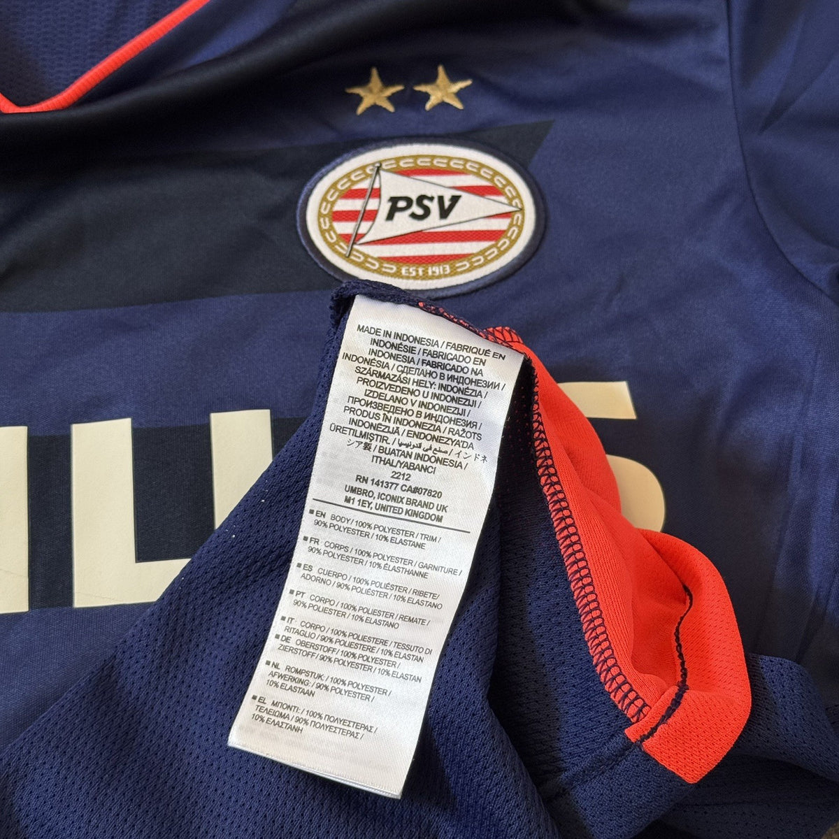 PSV Eindhoven Away Shirt Jersey #10 DE JONG 2016-2017 Umbro Woman’s UK 10