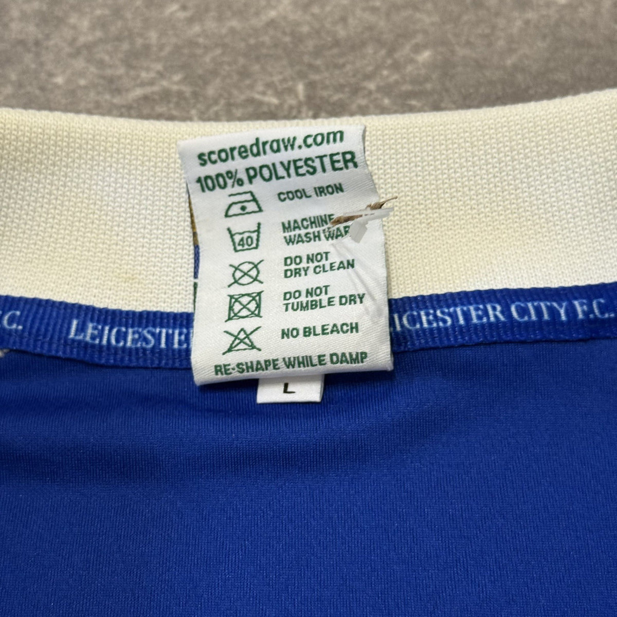 Leceister City 1998 - 2000 Home Shirt Scoredraw Size Large Adults