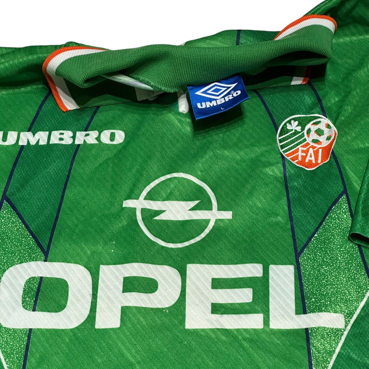 Ireland Home Football Shirt 1994/95 Adults Large L Umbro Vintage #21 Mcateer