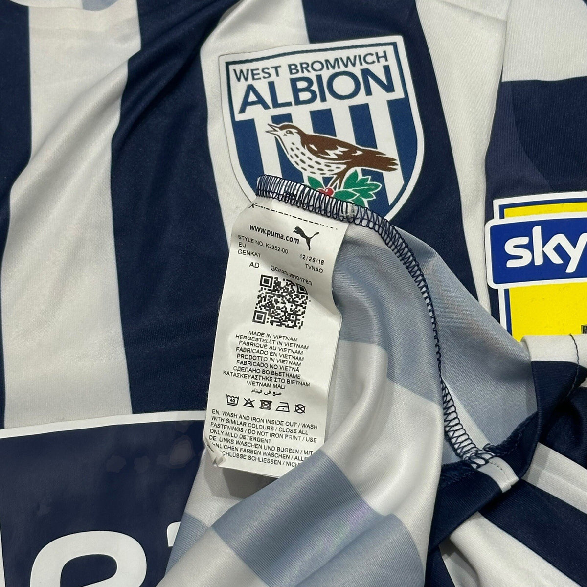 West Bromwich Brom Albion 2020-2021 Home Football Shirt Size XL WBA