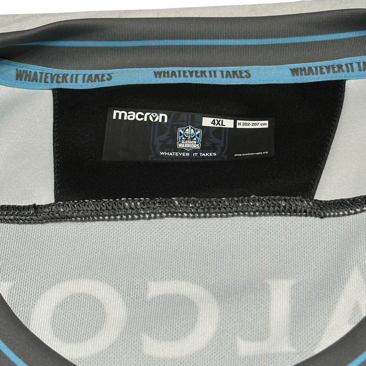 Glasgow Warriors Rugby Home Shirt 2019/2020 - Macron 4XL Extra Large Jersey Top