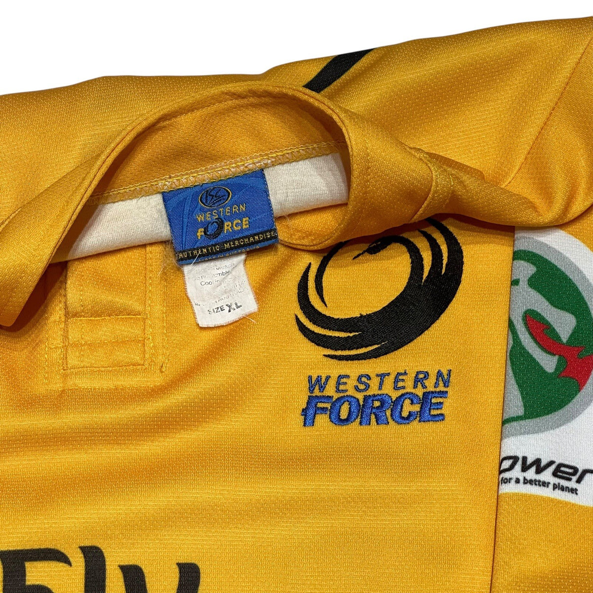 Western Force ISC 2007 Shirt Away Super 12 Rugby Union Jersey XL