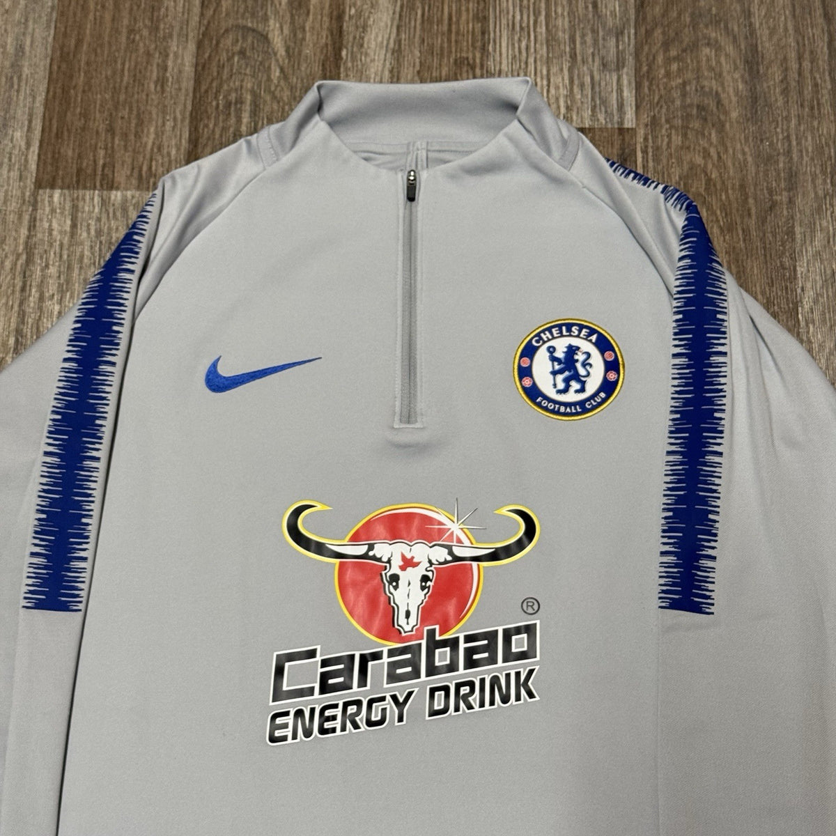 Chelsea Football Training Top Nike Medium 1/4 Zip Strike Drill 2018 2019