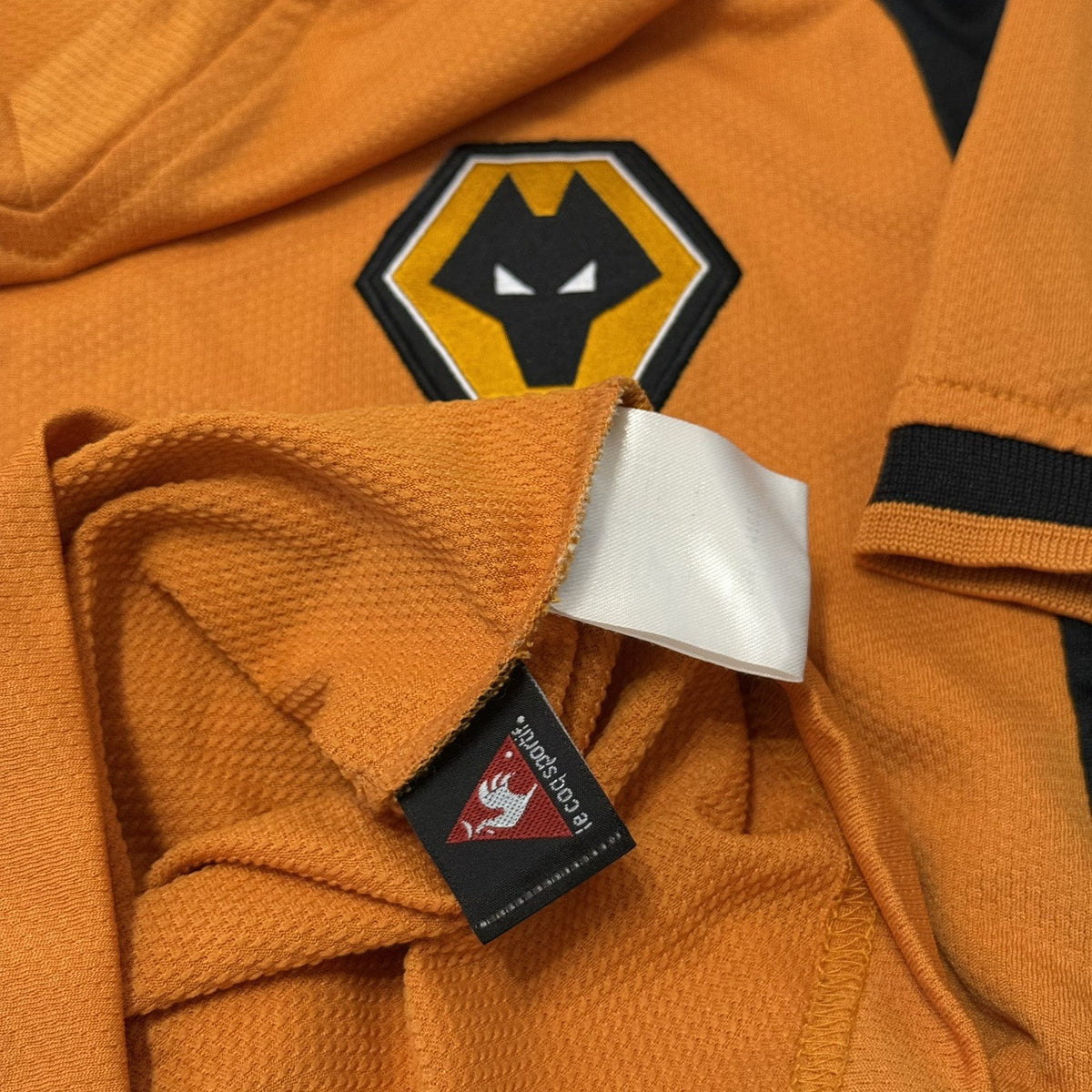 WOLVERHAMPTON WANDERERS 2008-09 Wolves Football Shirt Le Coq Sportif Small Adult