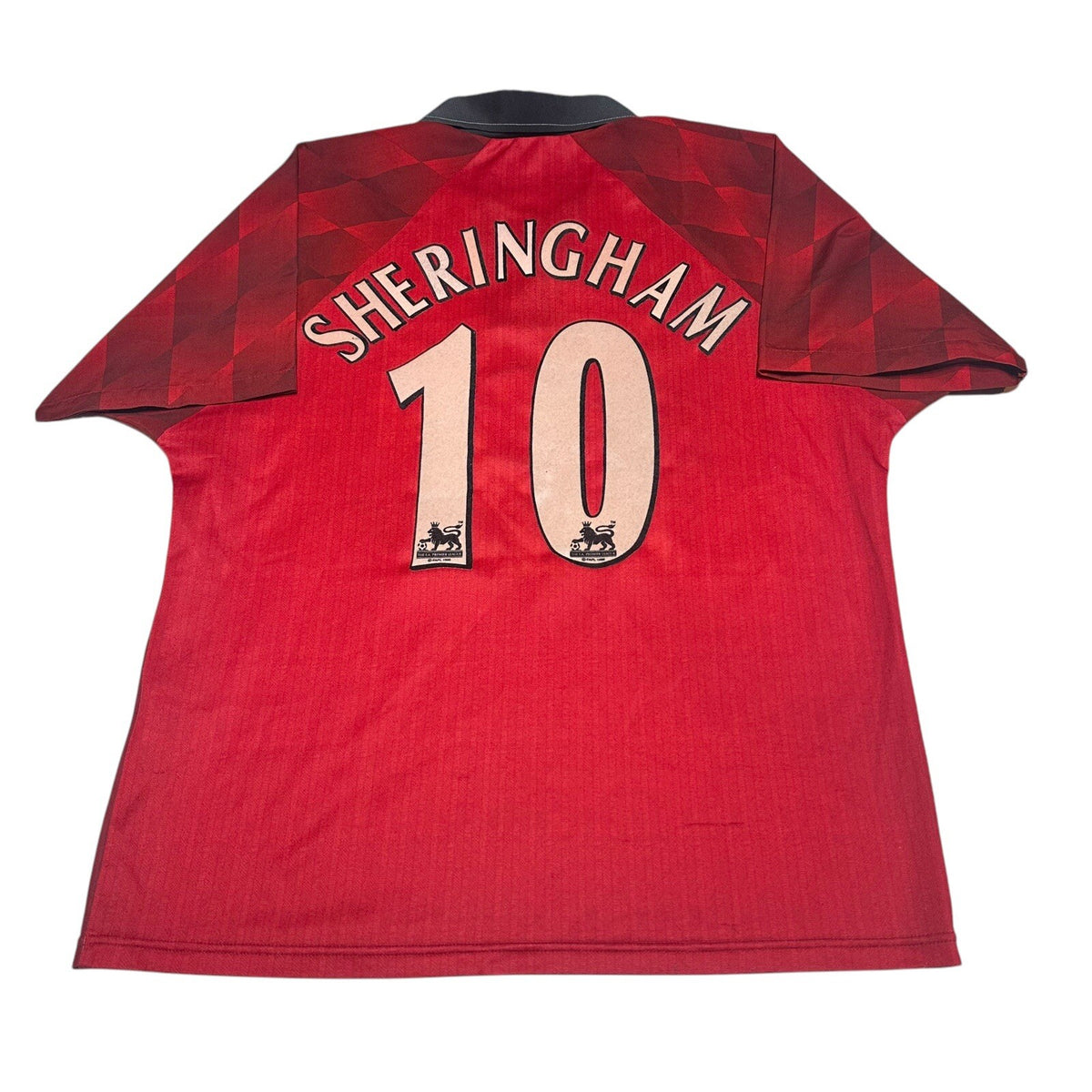Manchester United 1996-1998 Home Shirt Medium Adult #10 Sherringham