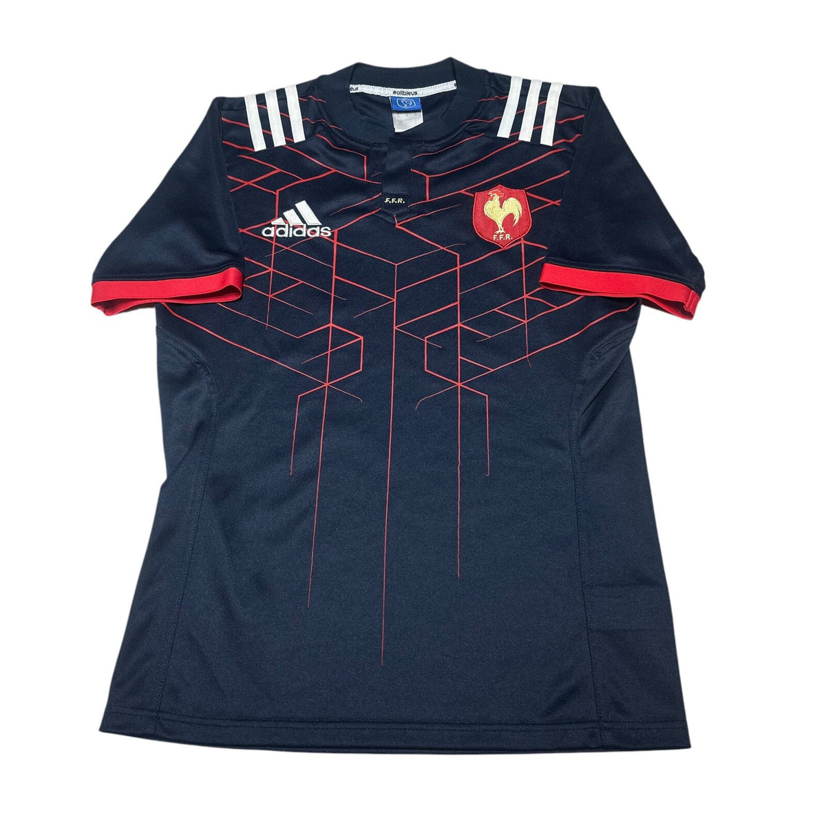 France Rugby Union Home Shirt 2016/2017 Adidas Jersey Blue Medium M
