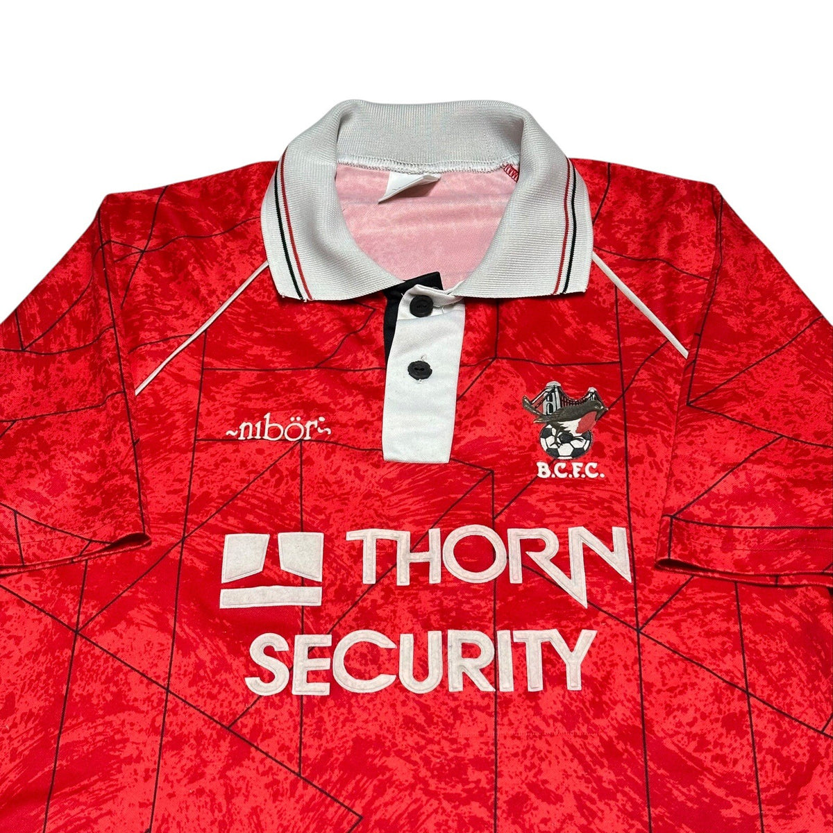 Bristol City 1992 1993 Home Football Shirt Original Nibor Vintage Small 38-40”