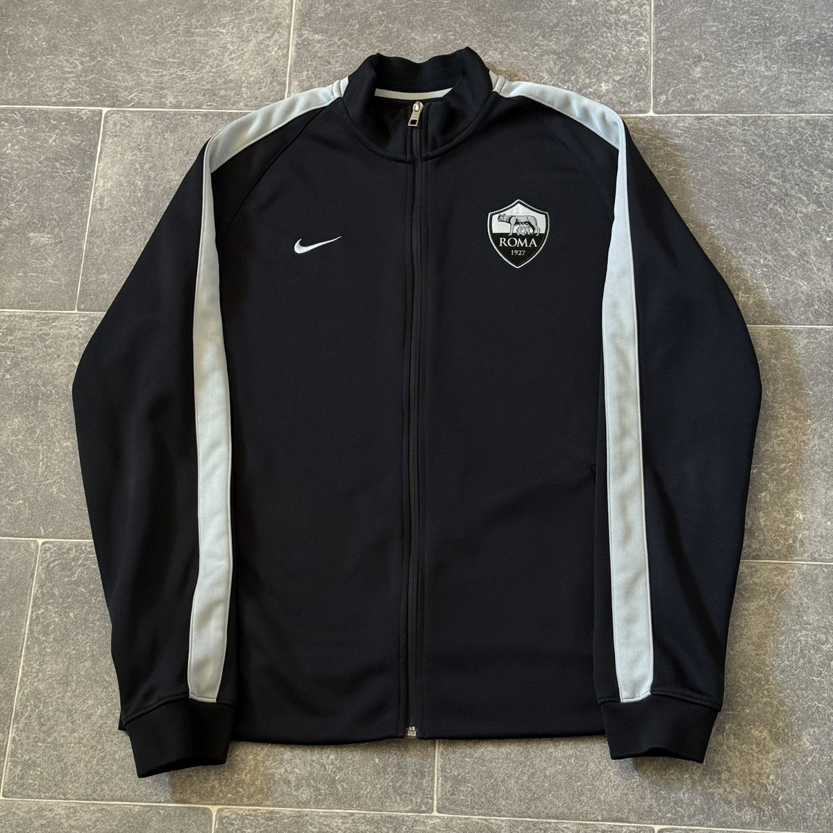 AS ROMA FOOTBALL TRACK JACKET SOCCER JERSEY 2015 2016 NIKE ADULTS XL
