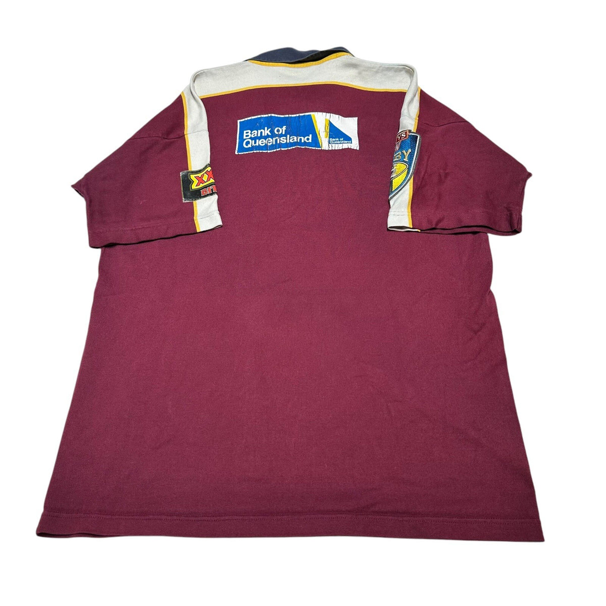 Vintage Mens 2003-2005 Queensland Reds Rugby Union Home Jersey Canterbury L