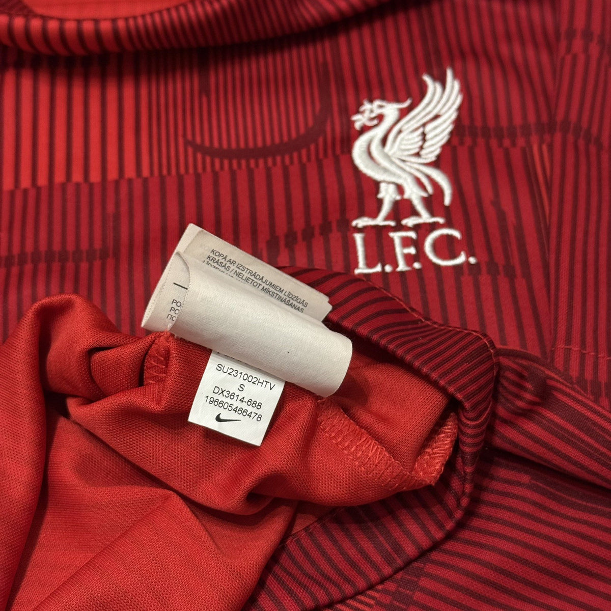 Liverpool Pre-Match Football Shirt 2023/24 Adults Small Nike Jersey