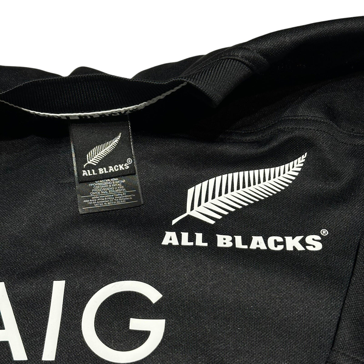 Adidas All Blacks New Zealand Rugby Union 2016/17 Home Shirt Jersey Black Medium