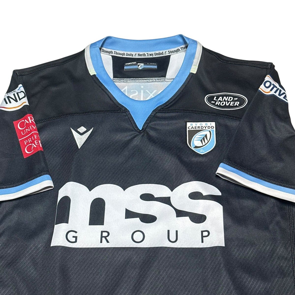 Cardiff Blues Rugby Away Shirt 2020/2021 - Macron Large L Jersey Pro Player