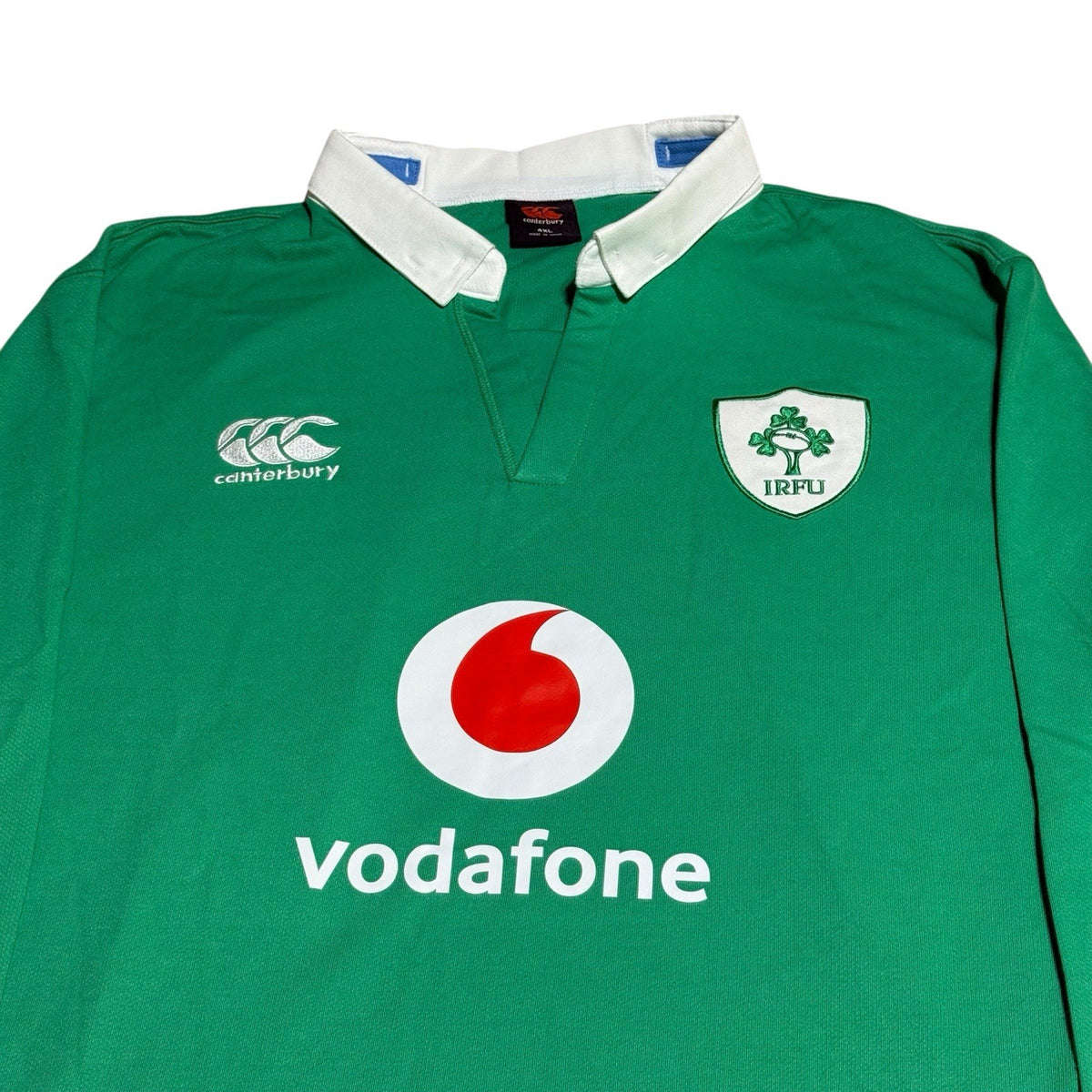 Ireland Canterbury Rugby Shirt Mens 4XL Green Jersey Top Longsleeve Union IRFU