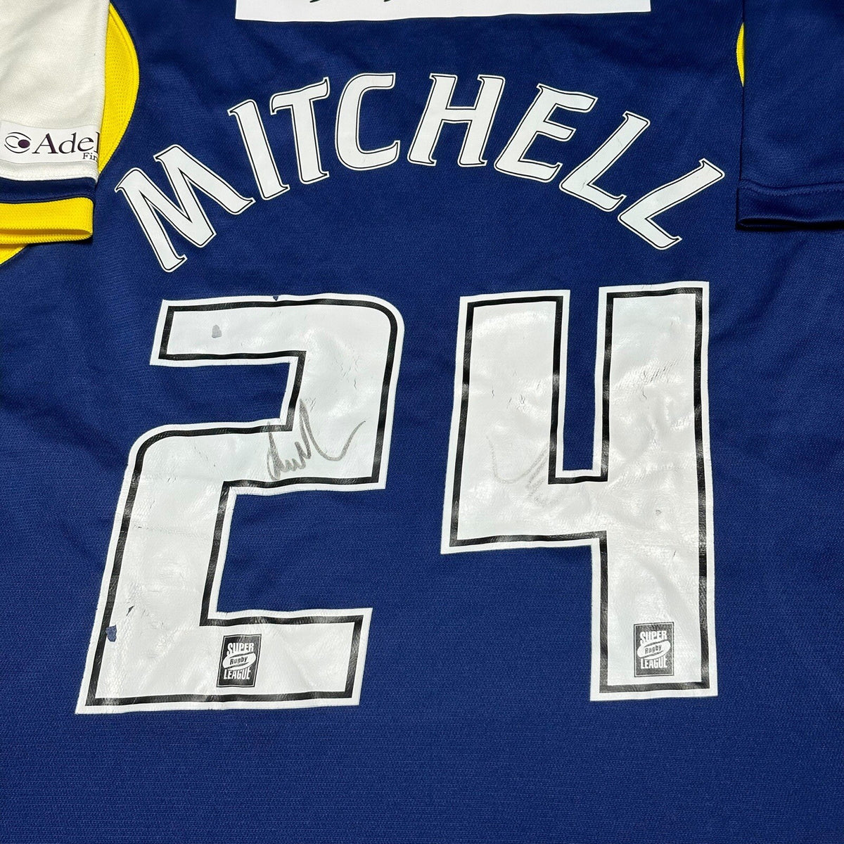 Warrington Wolves Signed Rugby League Jersey Canterbury 24 “Mitchell” Size L