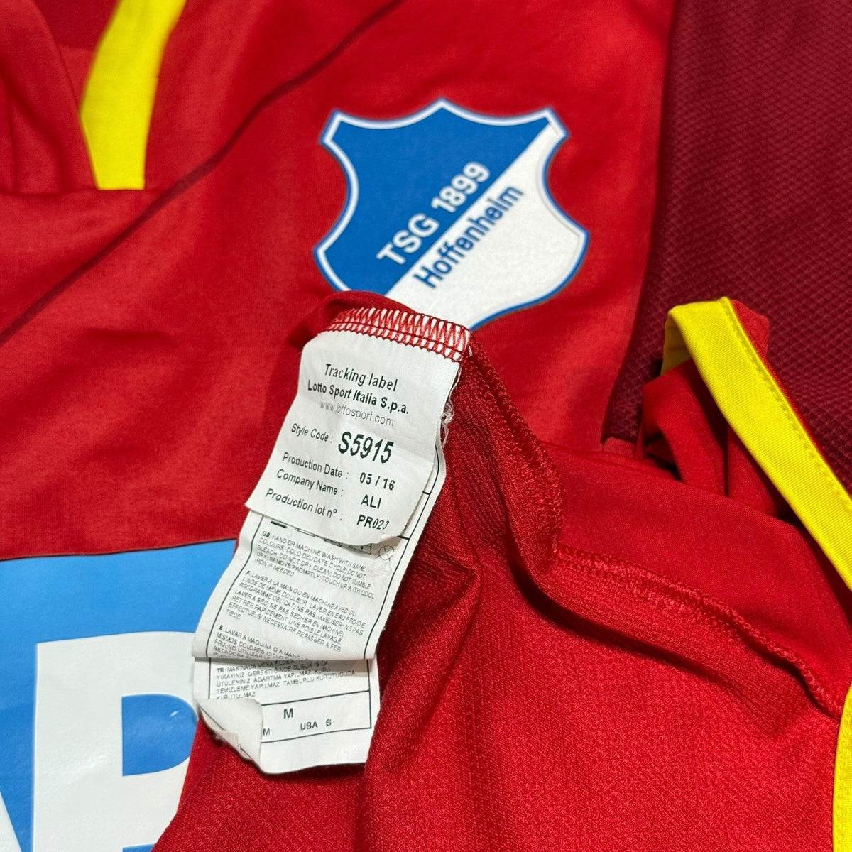 Hoffenheim 2016/2017 Third Football Shirt Lotto Jersey Size M Medium
