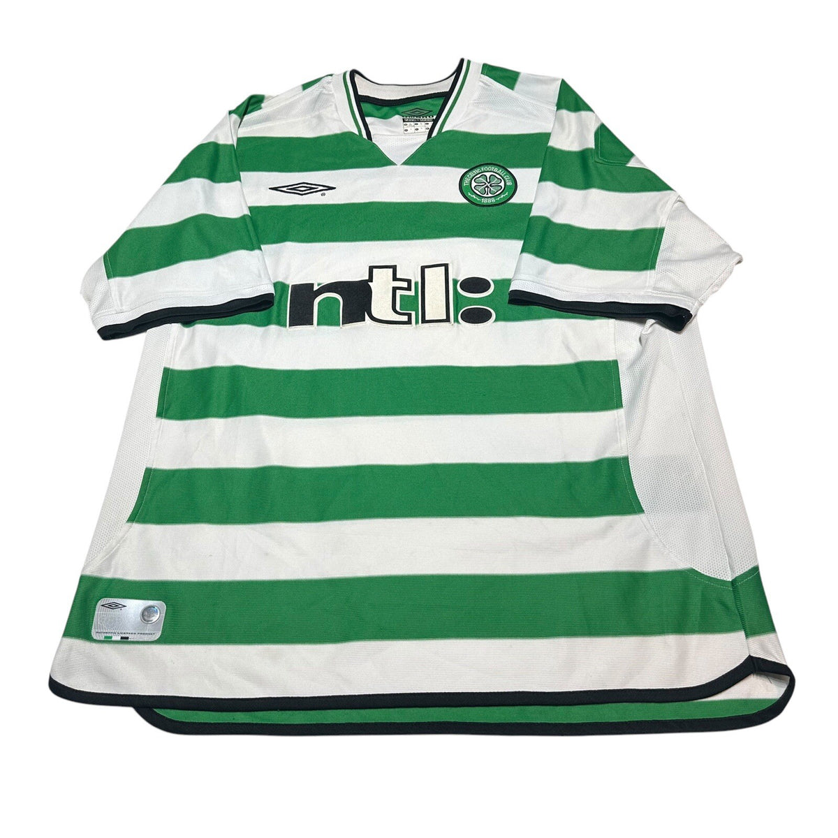 CELTIC 2002 2003 HOME FOOTBALL SHIRT SOCCER JERSEY UMBRO XL MEN