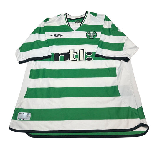 CELTIC 2002 2003 HOME FOOTBALL SHIRT SOCCER JERSEY UMBRO XL MEN