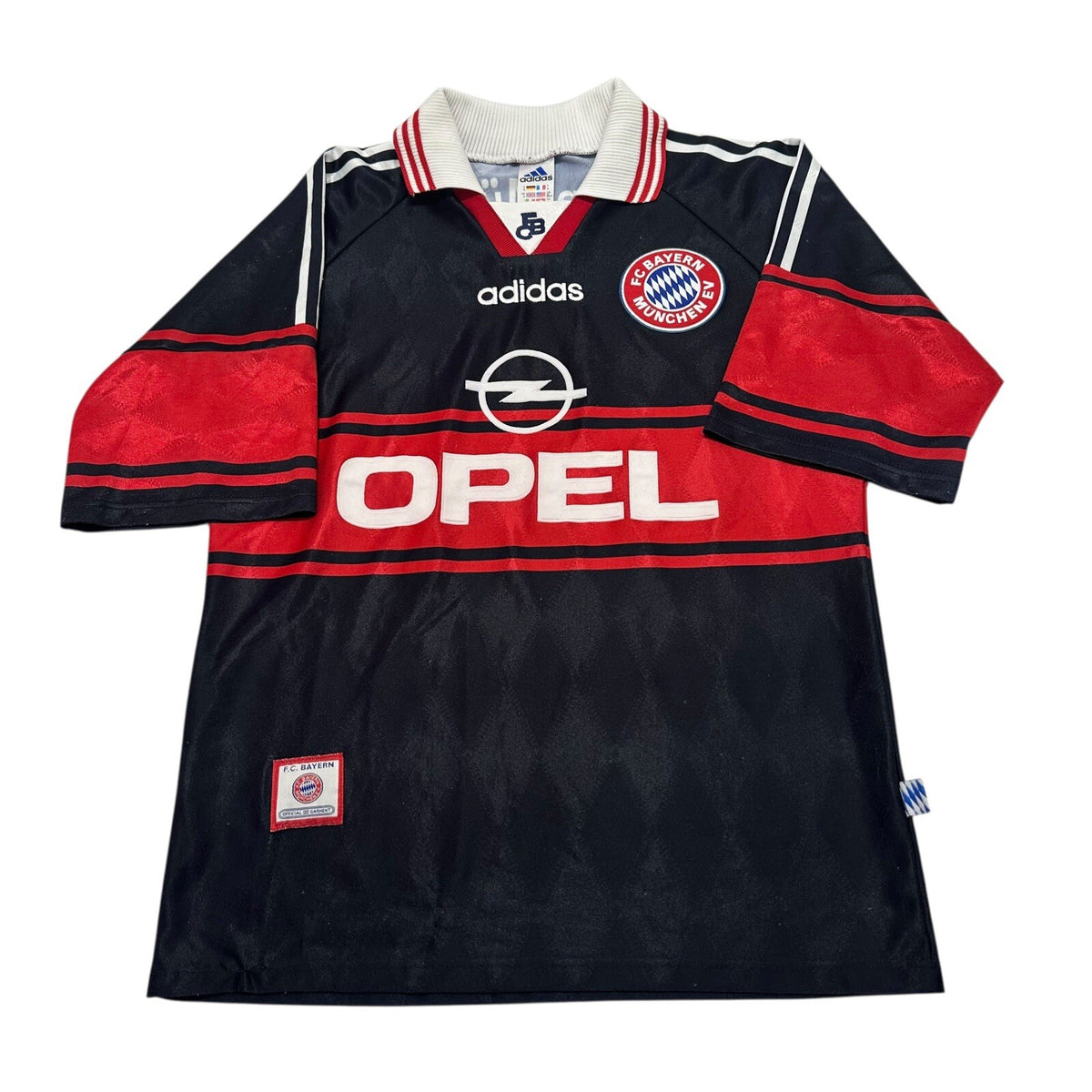 Bayern Munich Home Football Shirt 1997/99 Adults Small Adidas Vintage Original