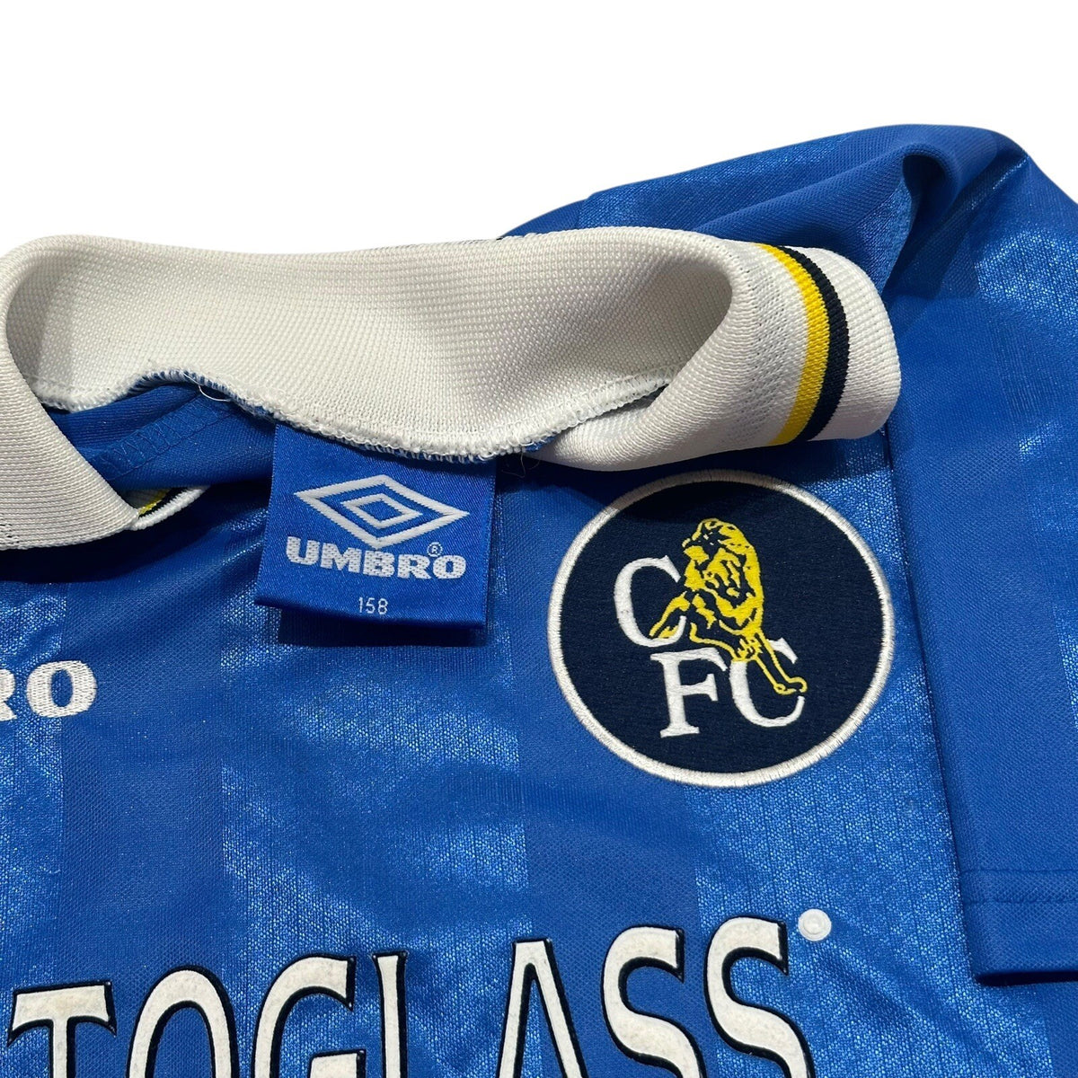 CHELSEA 1997/1999 HOME FOOTBALL SHIRT UMBRO VINTAGE JERSEY SIZE 12/13 YEARS BOYS