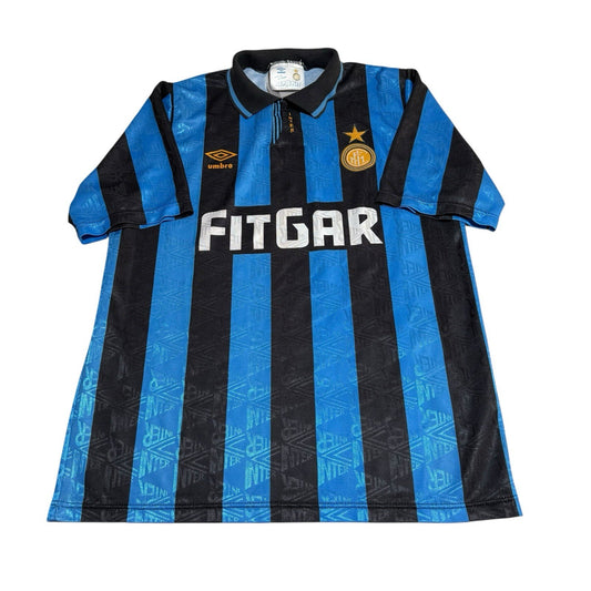 Authentic Umbro Inter Milan 1991-93 Home Shirt Size M/L Vintage Original