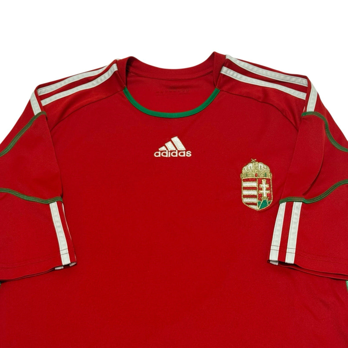 Hungary Home Football Shirt 2010/2012 Mens Large Adidas Soccer Jersey