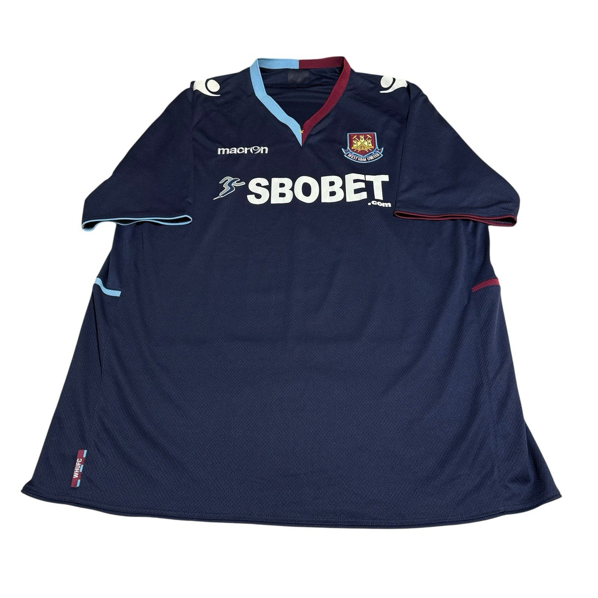 West ham United Away Shirt 2012/2013 Football Jersey Macron Size 2XL-3XL