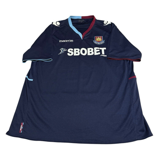 West ham United Away Shirt 2012/2013 Football Jersey Macron Size 2XL-3XL