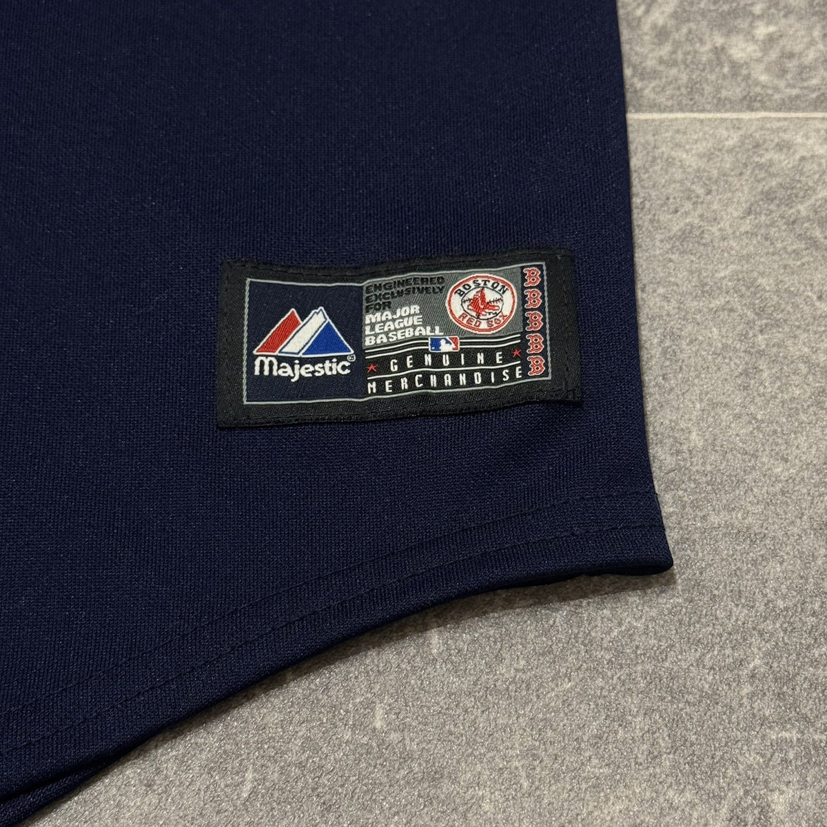 Majestic Boston Red Sox Navy Blue Jersey Mens XL Cool Base MLB Baseball
