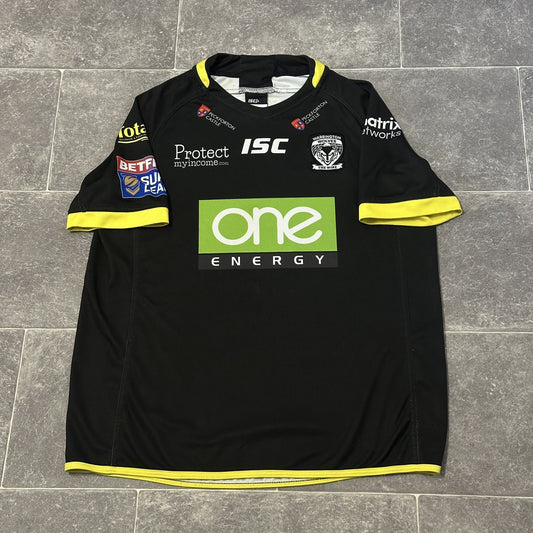 Warrington Wolves Rugby Super League Away Shirt 2018 ISC Large L Adults Jersey