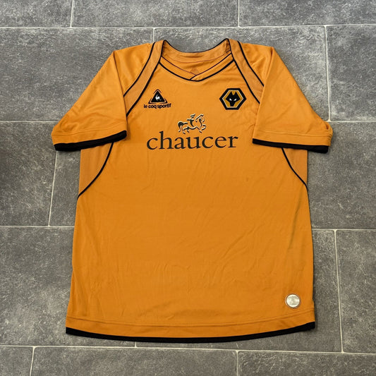 WOLVERHAMPTON WANDERERS 08-09 Wolves Football Shirt Le Coq Sportif Small/Medium