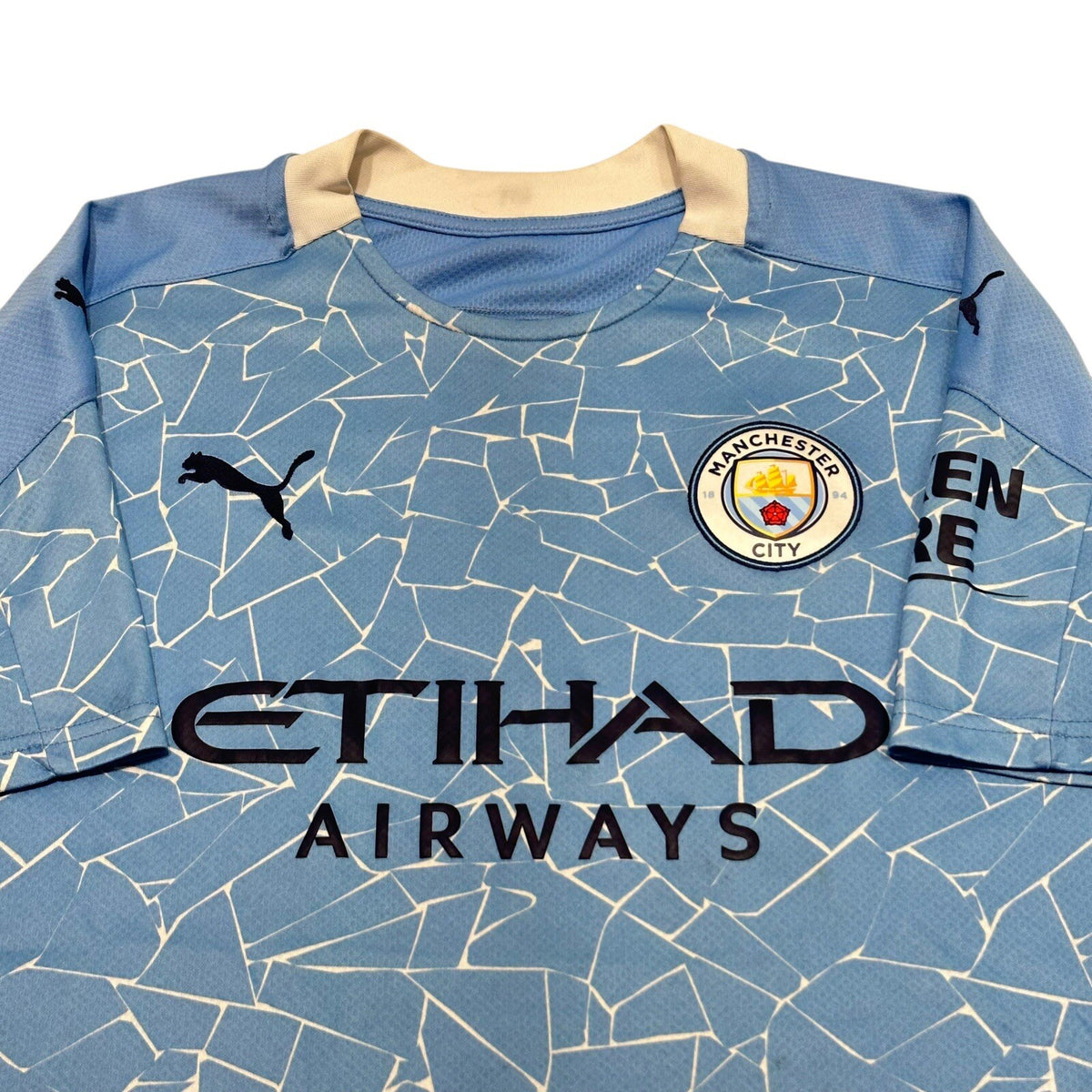 Manchester City Home Shirt 2020 Large Original Puma Adults Football Jersey Top