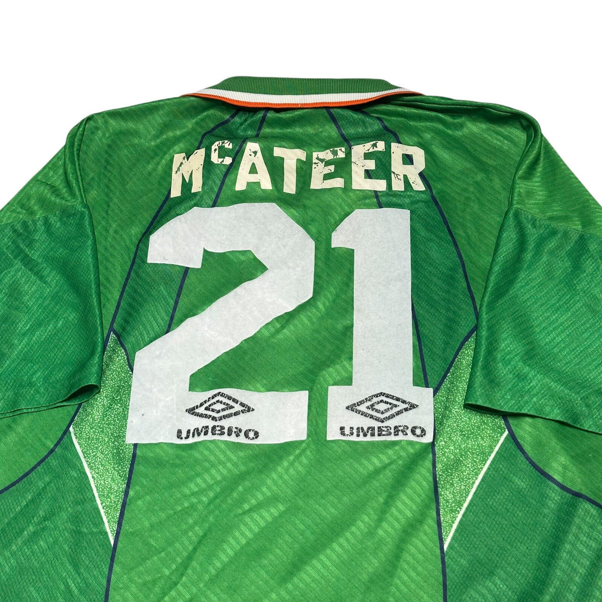 Ireland Home Football Shirt 1994/95 Adults Large L Umbro Vintage #21 Mcateer