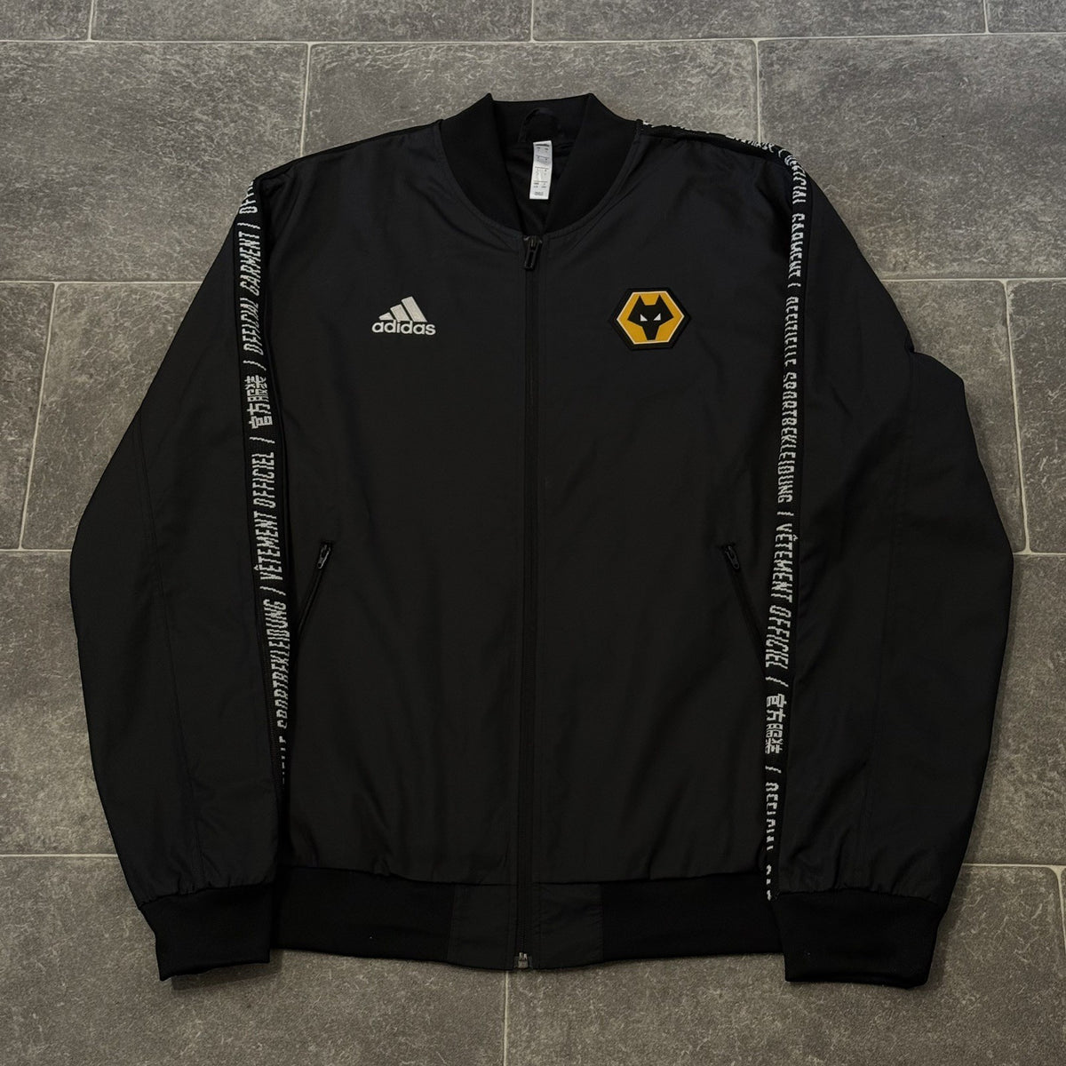 Wolves Football Jacket Walk Out 2019/20 Zip Up Size Large Adults