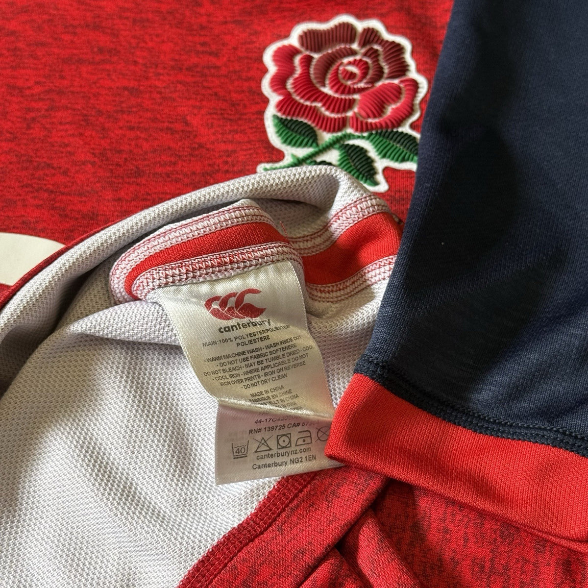 England National Rugby Team Shirt Canterbury Size Large