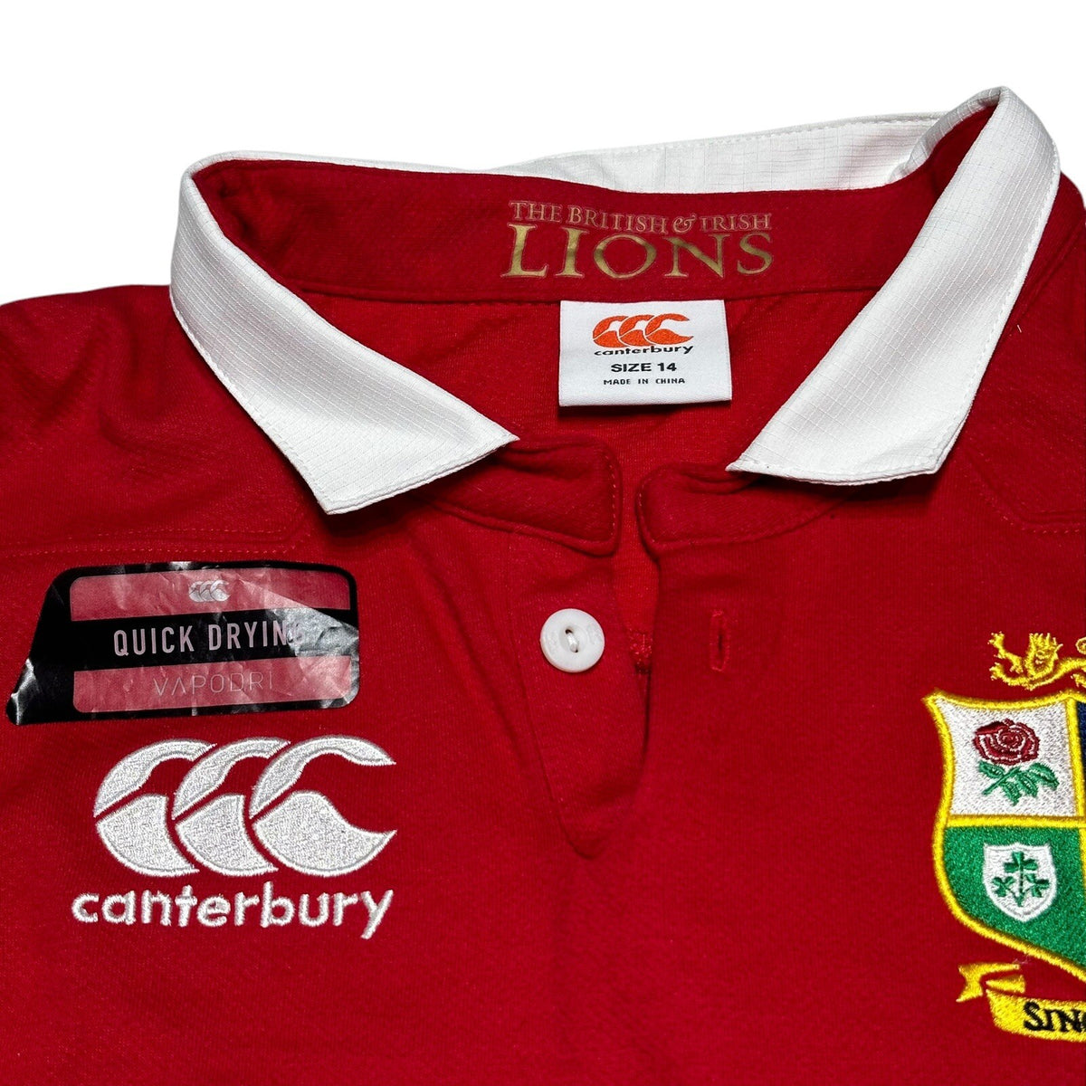 British & Irish Lions Canterbury Rugby Union Long Sleeve Jersey Womans 14